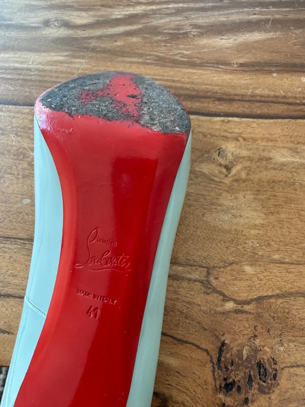 Blue Christian Louboutin Heels 41 Womens